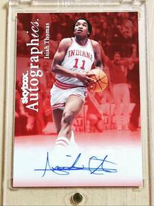 サイン 2013 -14 Fleer Retro Skybox Autographics ISIAH THOMAS Auto / アイザイア トーマス Autograph Indiana University