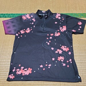 ABS ボウリング Proama ハーフジップ ボウリングシャツ サイズM 日本製