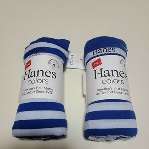 Hanes Hanes Colors ボーダー Tシャツ サイズS 2枚 ヘインズ クルーネック