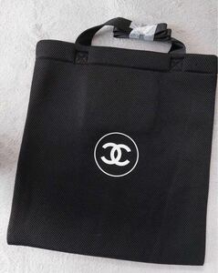 新品　CHANEL シャネル ノベルティ メッシュ トート バッグ ブラック 2