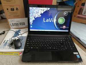 良好◆タッチパネル仕様 15.6インチ NEC LaVie LS550/R (i5-2.50GHz) 4GB 750GB カメラ内蔵 無線lan ブル－レイド Windows10&office365◆