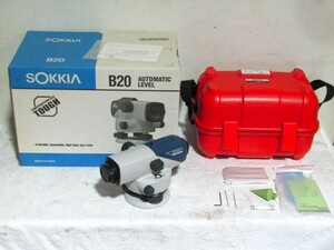 【中古美品】○SOKKIA　オートレベル　B20　測量　測定　高低差　水平　道路　土木　建築　工事 　O.02.27.M