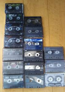 中古カセットテープ16本☆90年代・TDK・AXIA・maxell・SONY・動作確認済