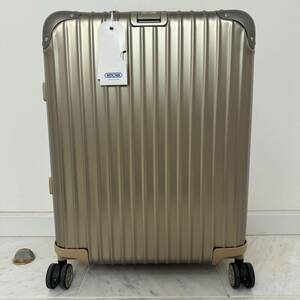 未使用 RIMOWA リモワ TOPAS TITANIUM 923.56 4輪 45L ゴールド ドイツ製 付属品付