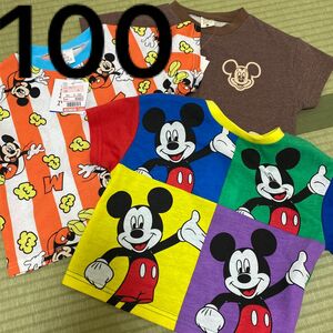 しまむら　新品未使用品　ミッキーマウス　Tシャツ　チマジロ　Asami 100サイズ　3点まとめ売り