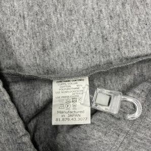 CURLY カーリー メンズ ジップジャケット ウレタンコーティング コットン 綿 ブルゾン グレー サイズ 4 日本製 美中古の画像6