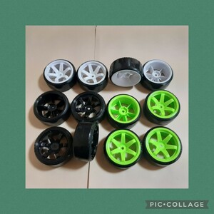 * prompt decision price * free shipping **3 stand amount ** green white black ** drift tire wheel TT02 TT01 Sakura D3 D4 D5 drift package YD-2 etc. radio-controller .