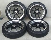 最終　即決送料無料 美品 絶版 軽量 RAYS VOLKRACING CE28 KCR 165/50R16 国産 バリ溝 グッドイヤー タイヤ ホイール 4本 セット 軽自動車 _画像1