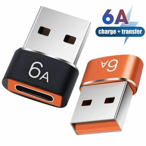 USB Type C（メス）to USB 3.0（オス）変換アダプタ 両面USB 3.0 高速データ伝送 6a 高速充電 ミニプロマックスAirpods iPadAir Mini