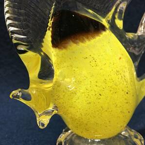 綺麗な感じ 硝子 クリスタル ガラス製品 熱帯魚 魚 黄色 エンゼルフィッシュ 文鎮 ペーパーウエイト 置物 飾り物 オブジェ 珍品 リアル動物の画像6