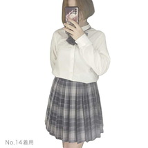 【2XL】【ライトブルー】スクールスカート チェック柄 選べる16色 43cm School プリーツスカート 制服スカート ミニ 大きいサイズ_画像8