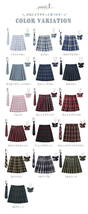 【L】【クリスマスレッド】スクールスカート チェック柄 選べる16色 43cm School プリーツスカート 制服スカート ミニ 大きいサイズ_画像2