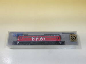 【ジャンク扱い】Nゲージ　KATO　3010-2　電気機関車　EF81　95　レインボー　【鉄道模型】B3　S837
