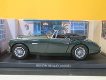 【ジャンク扱い】KYOSHO　京商　1/18　GORGEOUS COLLECTION　AUSTIN HEALEY 3000Mk-2　オースチンヒーリー　グリーン【ミニカー】 J2 A373_画像2