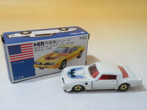 【中古】トミカ(TOMICA) 青箱　日本製 当時物 外国車シリーズ　F42 ポンティアック ファイアーバード トランザム　J1 T446