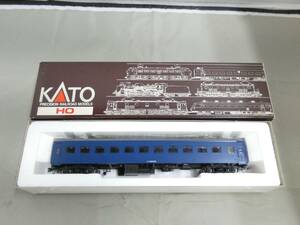 【ジャンク扱い】HOゲーム　KATO　1-511　オハ35旧一般形客車　オハ35　ブルー　【鉄道模型】J4　S457