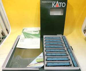 【ジャンク扱い】Nゲージ　KATO？　客車　通勤電車　スカイブルー色　クハ？　モハ？等　10両まとめて　1円スタート【鉄道模型】J5　S677