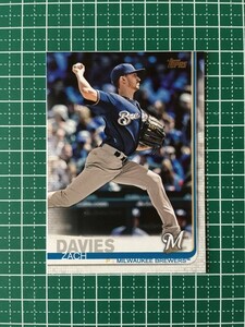 即決のみ！★TOPPS MLB 2019 SERIES 1 BASEBALL #122 ZACH DAVIES【MILWAUKEE BREWERS】ベースカード 19★同梱発送可能！