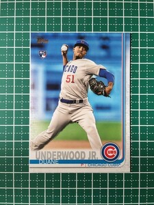 即決のみ！★TOPPS MLB 2019 SERIES 1 BASEBALL #315 DUANE UNDERWOOD JR.【CHICAGO CUBS】ベースカード ルーキー RC 19★同梱発送可能！