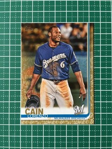 即決のみ！★TOPPS MLB 2019 SERIES 1 BASEBALL #330 LORENZO CAIN【MILWAUKEE BREWERS】ベースカード 2019枚限定 パラレル 19★同梱可能！