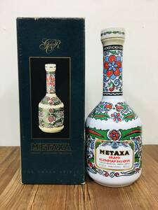 ボックス付きセラミックワインボトル METEXA GRAND OLYPIAN RESERVE 未開栓 古酒 700ml-40%