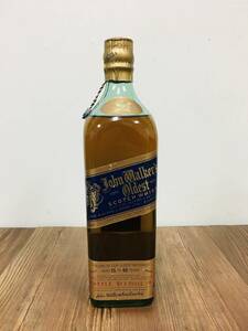 珍しいスコッチ ウイスキーのボトル JOHNNIE WALKERS BLUE LABEL OLDEST AGE 15 to 60 YEARS 未開栓 古酒 750ml-43%