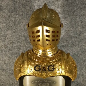 NIKKA WHISKY 甲冑 ボトルカバー金色「Gold Knights」G&G ボトルディスプレイ ニッカウイスキー騎士 西洋甲冑 ゴールド鎧 ニッカウヰスキー