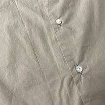 MARKAWARE マーカウェア 21AW NEW COMFORT FIT BAND COLLAR SHIRT ORGANIC COTTON ニューコンフォートフィット バンドカラーシャツ 3/長袖_画像6