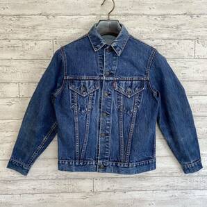 60's LEVI'S 70505 ビッグE ヴィンテージ デニムジャケット 推定サイズ38 色落ち◎ ボタン裏525 リーバイス オリジナル USA製の画像2