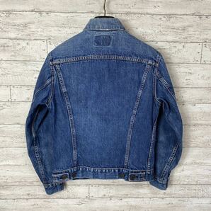 60's LEVI'S 70505 ビッグE ヴィンテージ デニムジャケット 推定サイズ38 色落ち◎ ボタン裏525 リーバイス オリジナル USA製の画像3