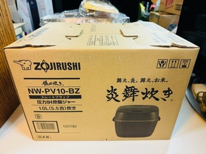 象印 ZOJIRUSHI 圧力IH炊飯ジャー 炊飯器 炎舞炊き NW-PV10-BZ スレートブラック 新品 です