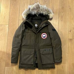 【CANADA GOOSE／カナダグース】良品　シタデル　メンズ（M）CITADEL PARKA　ダウンジャケット　カーキ　KHK／ジャスパー