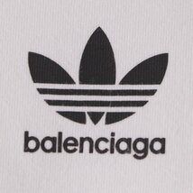 【バレンシアガ】Balenciaga アディダス 22SS メンズ ダブルネーム オーバーサイズ Tシャツ ホワイト 3 【中古】199761_画像8