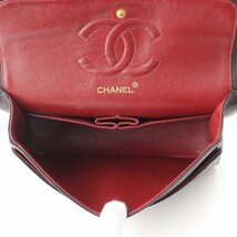 【シャネル】Chanel　マトラッセ25 ラムスキン ダブル Wフラップ チェーンショルダーバッグ 1番台 ブラック 【中古】【正規品保証】196416_画像6