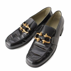 【ボッテガ ヴェネタ】Bottega Veneta ボッテガヴェネタ エナメルレザー ムッシュ ローファー ブラック 39 【中古】193394