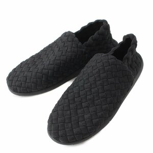 【ボッテガ ヴェネタ】Bottega Veneta メンズ イントレチャート プラット スリッポン スニーカー ブラック 41 【中古】201256