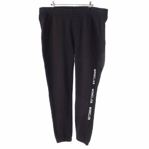 【モンクレール】Moncler　メンズ PANTALONE ロゴ スウェット パンツ ボトムス E20918707650 ブラック XXL 【中古】【正規品保証】201869