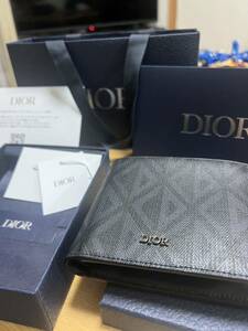 【未使用品】Dior 折りたたみ財布 メンズ 