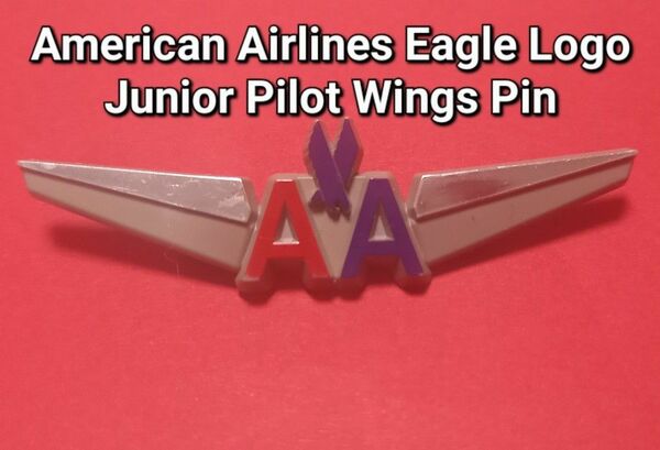 #Vintage 1970s アメリカン航空 Eagle Logo Junior Pilot Wings Pin