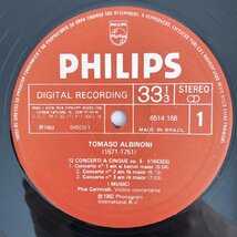 LP/ イ・ムジチ合奏団 / アルビノーニ：5声の協奏曲集 (全12曲) / ブラジル盤 2枚組 DIGITAL PHILIPS 6769082 40207_画像3