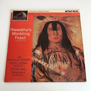 LP/ サージェント / コールリッジ・テイラー：HIAWATHA'S WEDDING FEAST / UK盤 オリジナル 白金ラベル EMI ASD467 40215