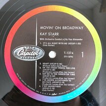 LP/ KAY STARR / MOVIN' ON BROADWAY / US盤 オリジナル レインボーラベル CAPITOL T-1374 40206_画像3