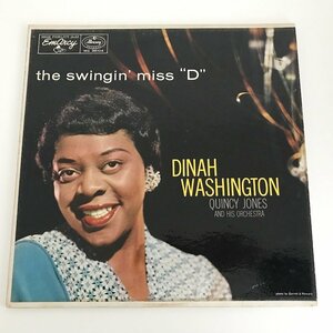 LP/ DINAH WASHINGTON / THE SWINGIN' MISS D / US盤 オリジナル 小ドラマー 深溝 EMARCY MQ36104 40221-959