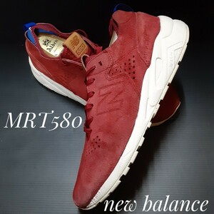  самый цена!.18700 иен! высокого класса li инженер -do! New balance MRT580 высококлассный n задний кожа спортивные туфли! произвище Jayson Cherry! красный белый синий!28cm