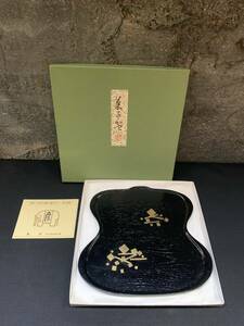 столица лаковый Takumi ... поддон .. type бутылочная тыква кондитерские изделия поддон блюдо tray из дерева Kyoto новый товар 