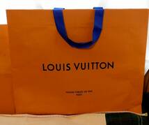 LOUIS VUITTON　保護袋ｘ１　紙袋（オレンジ　紐ブルー）　大ｘ１　小ｘ１　\980_画像4