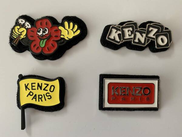 Kenzo Jungle Metal Badge Set 4 