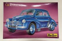 送料510円〜 希少 未組立品 エレール Heller 1/24 ルノー 4 CV RENAULT 4CV プラモデル_画像1