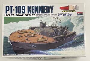 送料510円〜 未組立品 アリイ PT-109 KENNDYハイパーボートシリーズ【船水モーター付き】 プラモデル