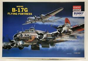 送料710円〜 希少 当時物 中袋未開封 未組立品 アカデミー 1/72 ボーイング B-17G フライングフォートレス プラモデル